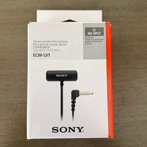 Sony ECM-LV1 Stereo Lavalier Microphone – New Sealed Box, 3.5mm Jack